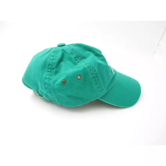 St Thomas Flower Embroidered US Virgin Island Green Adjustable Hat