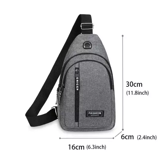 Chest Bag Men'S One Shoulder Crossbody Bag Mini Simple Sling Bags Outdoor Sport 