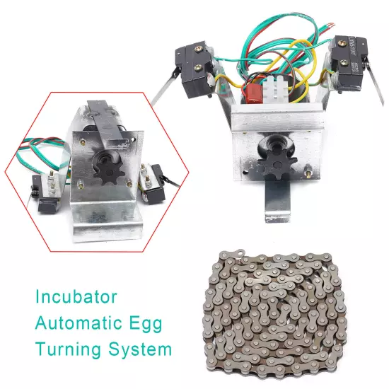 110V Industrial Automatic Egg Hatcher Incubator Egg Turning Rotation System 14W