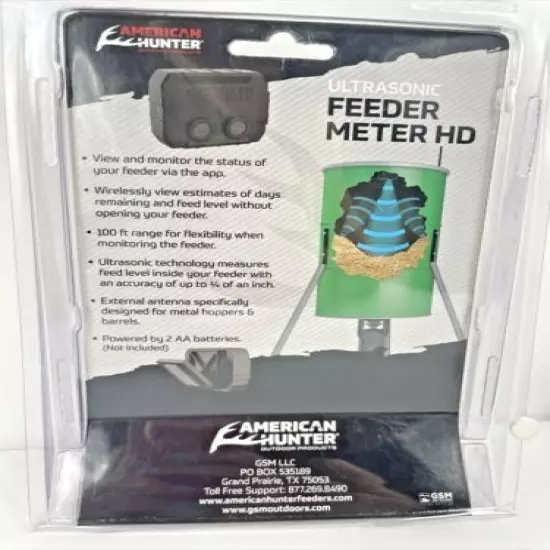 American Hunter Feeder Meter with Antenna Connect via Bluetooth 5.0 AH-FMTR-ANT