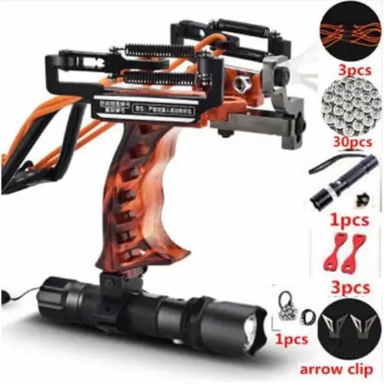 Laser Slingshot Hunting Fishing Bow Powerful Slingshot for Shooting Crossbow Bow