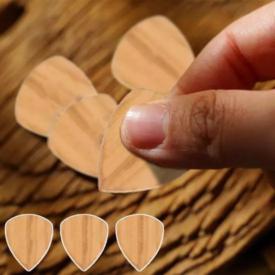 Guitar Pick Wooden Guitar Picks Holder Guitar Pick Case Box Portable Gifts