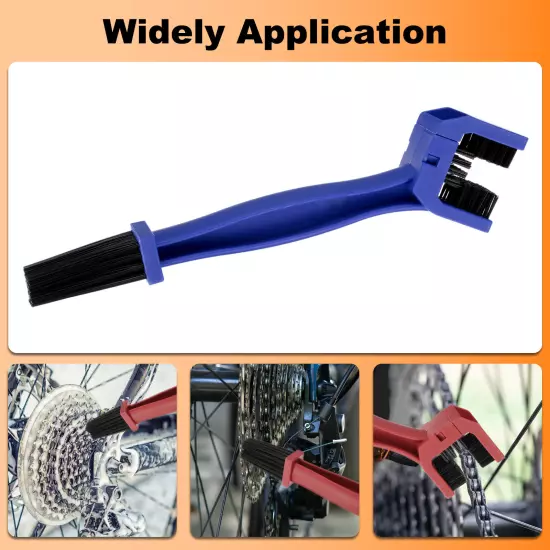 Bicycle Chain Cleaning Tool Brush Bike Clean Brush Kit for Cleaning, Blue