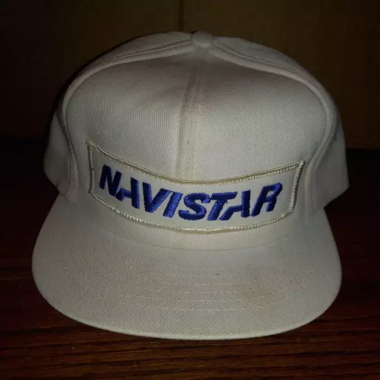 Vintage Navistar White Blue Trucker Snapback Mesh Adjustable Swingster