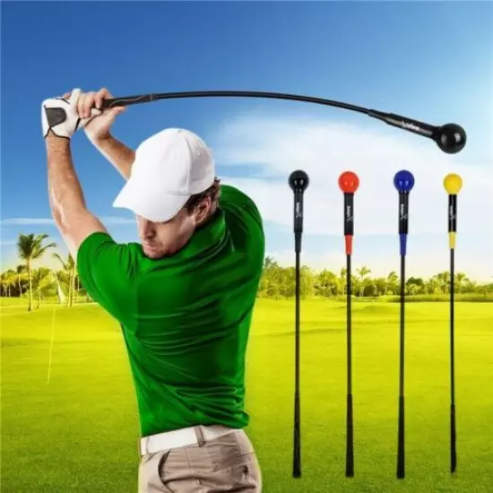 48" Golf Swing Trainer Indoor Practice Stick Club Strength Training Aid