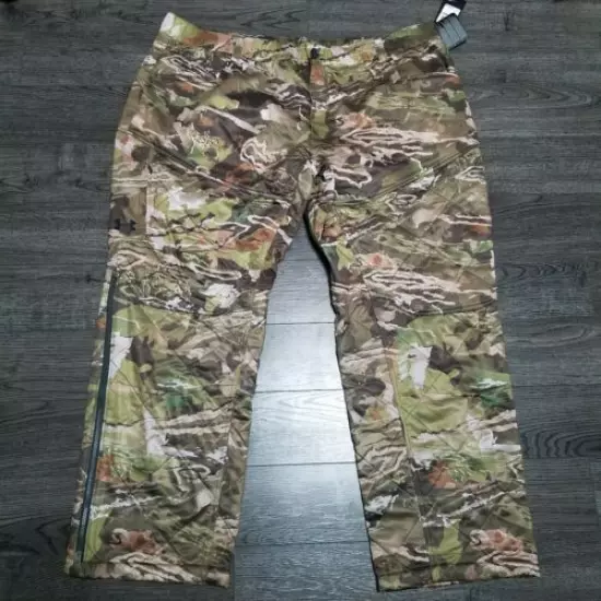 UNDER ARMOUR Brow Tine Hunting pants Mens 3XL 46x32 Mid Season kit Forest Camo