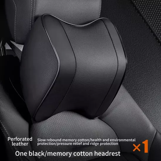 Car Neck Headrest Pillow Rest Head Support Cushion Car Memory Foam Lumbar Pillow