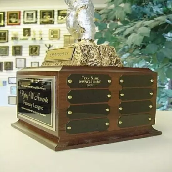 GOLF TROPHY 16 YEAR PERPETUAL AWARD MONSTER FREE FRONT PLATE ENGRAVING * ~