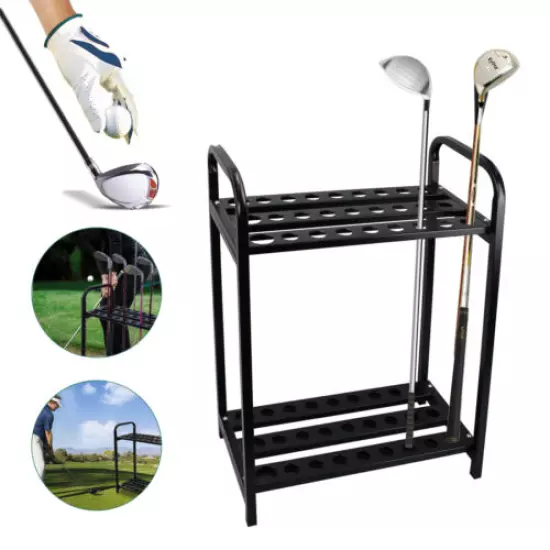 27 Clubs Holder Organizer Golf Clubs Display Rack Display Stand Steel Metal 