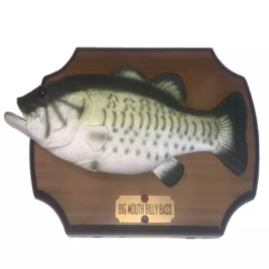 Vintage 1999 Big Mouth Billy Bass Singing Talking Wall Fish by Gemmy Industries