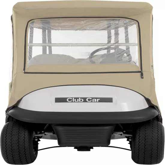 Classic Accessories Fairway Golf Cart FadeSafe Enclosure Short Roof, Khaki