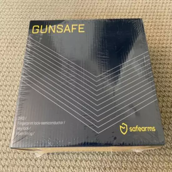 Biometric Gun Safe Quick-Access Safety Device Fingerprint. UNOPENED. Read Des.