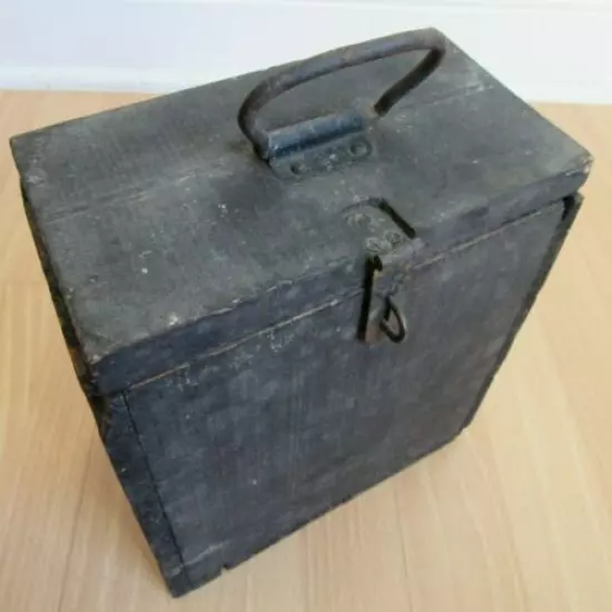 Vintage Remington UMC WOOD AMMO LOCK BOX tongue and groove NITRO CLUB