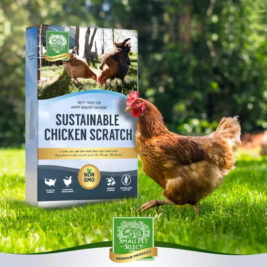 Small Pet Select Sustainable Chicken Scratch, Non-Gmo, Corn Free, Soy Free. Loca