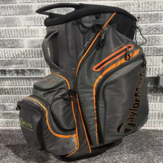 Taylormade Supreme Hybrid 14-way Cart Bag Black & Orange Read Description VGC