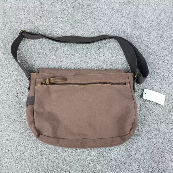 Gearonic Messenger Bag Brown Canvas Commuter Travel Shoulder Crossbody Field Bag