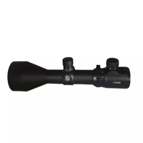 Tactical 3-9X56E Rifle Scope with Green Illuminated Crosshair