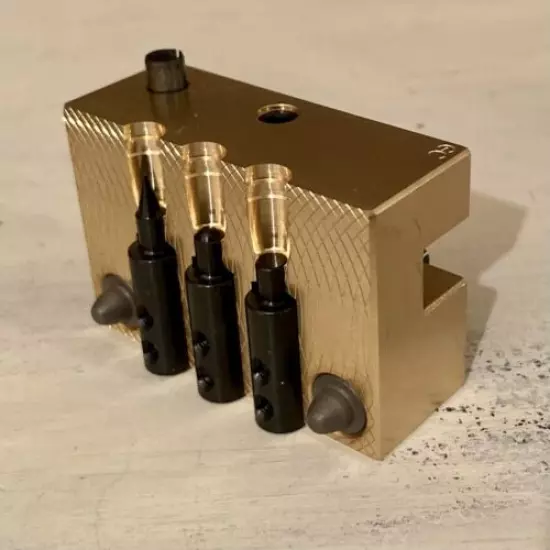 MP Bullet Mold - 257 Jackrabbit - Gas Check - 3 Cavity Brass Mold