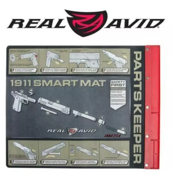 Real Avid 1911 Smart Mat - 19x16 Gun Cleaning Mat w/ Magnetic Parts Tray