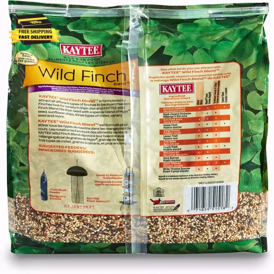 Wild Bird Finch Food Blend, 5 Lb ⭐️⭐️⭐️⭐️⭐️