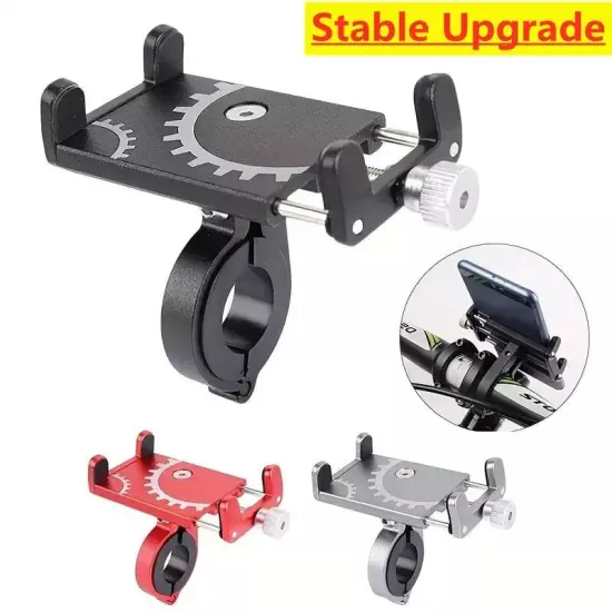 Bicycle Phone Holder Mount Mobile Cell GPS Metal Riding MTB Motorcycle Stand Br