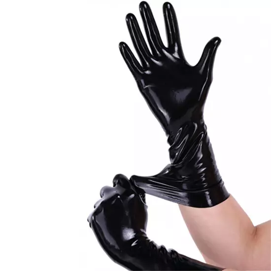 Latex fetish men transparent Gloves mould Rubber Fetish glove Chlorination 0.4mm