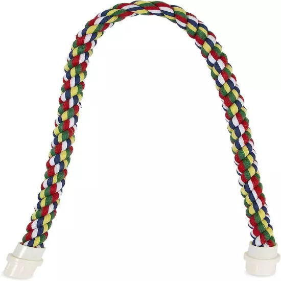 JW Pet Comfy Perch For Birds Flexible Multi-color Rope, Medium Medium, Multi 