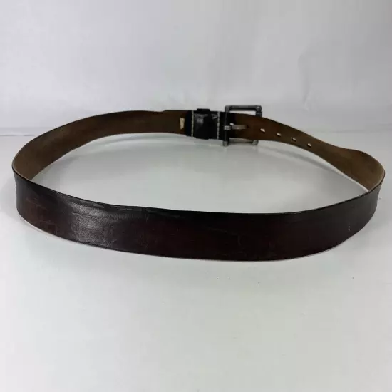 Old Navy Stretched Brown Leather Work Belt - Men's Size 44