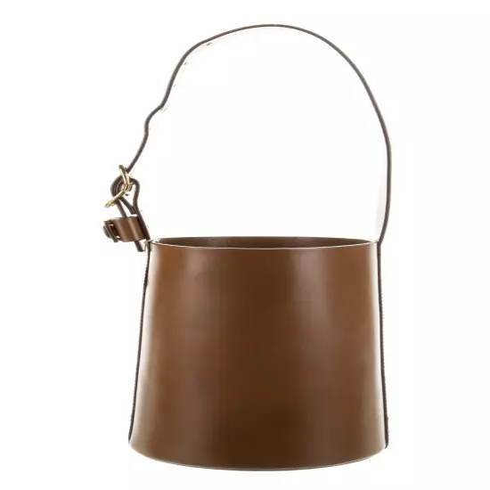 Trademark Bucket Bag Brown Shoulder Day Evening Handbag Bag Leather NEW