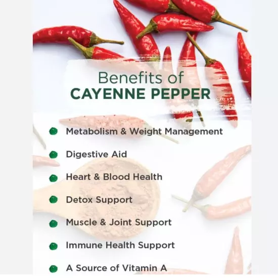 Cayenne Pepper Powder Ground Red HOT & SPICY Organic FRESH DRIED HERB Capsicum