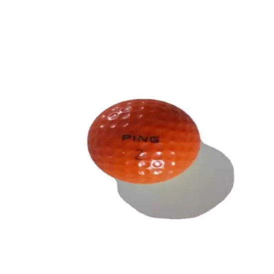 Vintage PING GOLF BALL Orange Yellow Display No LOGO 