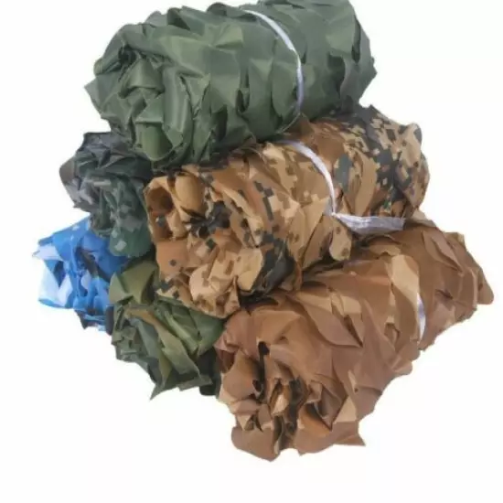 Blue Green Desert Camouflage Nets Camo Netting Without Edge Binding Sun Shelter