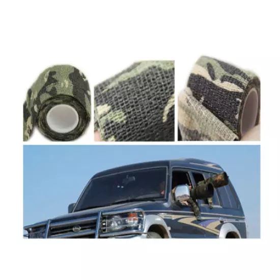 5pcs/set 5CMx4.5M Hunting Camping Camouflage Stealth Tape Waterproof Wraps