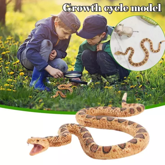 Fake Snake for Garden Rubber Rattlesnake Scary Snake Toy NICE NEW