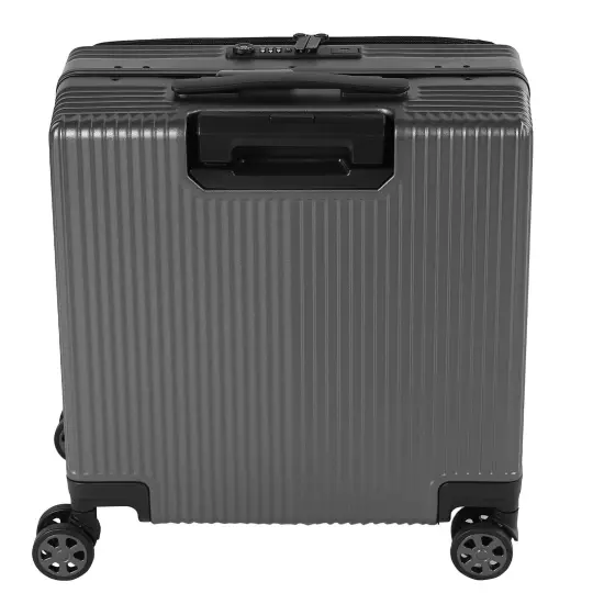 18 Inch Luggage Suitcase Carry On Luggage Front Laptop Pocket 360° Spinner Wheel