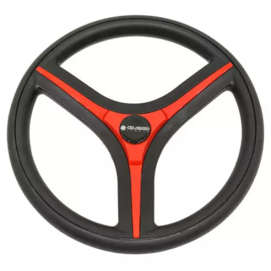 Gussi Italia "Brenta" Black Steering Wheel for Club Car Precedent Golf Carts