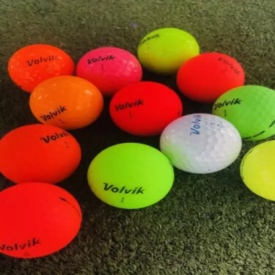 36 Volvik Used Golf Balls (3A Grade) -Assorted Colors and Model FREE SHIPPING