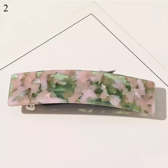 Acetate Resin Geometric Barrette Vintage Hair Clip Hair Claw Hair Accessories *