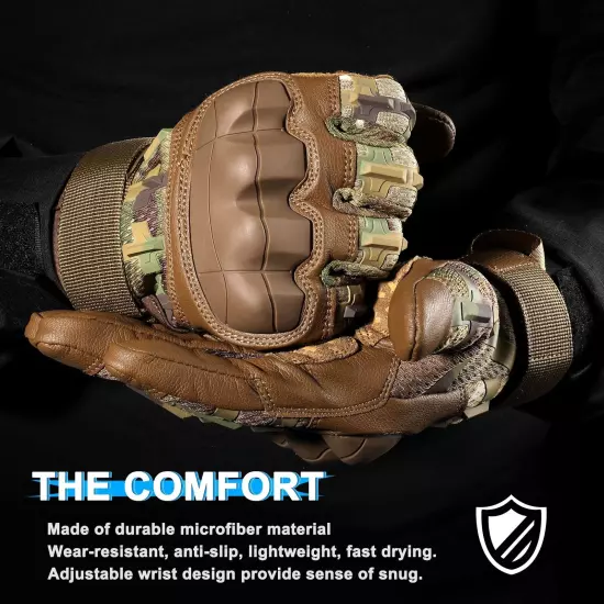 AXBXCX Tactical Gloves for Men - Protection, Flexible, Durable, Touchscreen C...