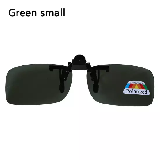 Clip-on Polarized Day Night Vision Flip-up Lens Driving Glasses Sunglasses Y;vm