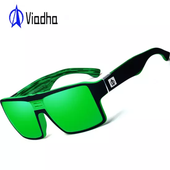 VIAHDA Men Women Polarized Sport Sunglasses Square Driving Fishing Glasses New