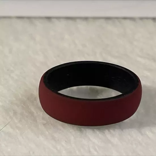 ThunderFit Born Victorious Silicone Wedding Ring Red Exterior Size 5