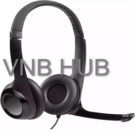 Logitech H390 Wired Headset for PC/Laptop Stereo Headphones w/ Noise Cancelling