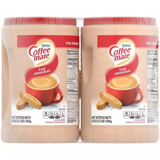 Nestle Coffee mate Coffee Creamer, Original Non Dairy Powder Creamer 56 Ounces.