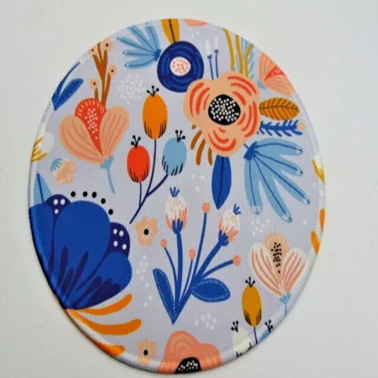 Pretty Summer Floral Mouse Pad - 8" Round Non-Slip Neoprene