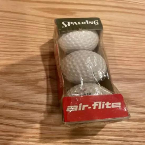 Vintage Air-flite Golf Balls Spalding 1 Sleeve Of 3 Balls