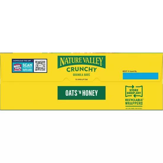 Nature Valley Crunchy Granola Bars Oats 'n Honey 48 Bars 35.76 OZ (24 Pouches)