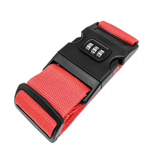 Luggage Strap Code Password Travel Suitcase Secure Lock Safe Nylon Packing Belt