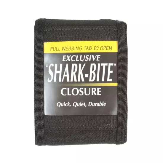 Spec-Ops Nylon T.H.E. Wallet J.R., Black w/ 'Shark-Bite' Closure 100070201