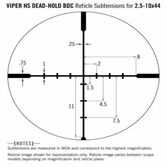 Vortex Optics Viper HS 2.5-10x44 SFP BDC Riflescope with Black Free Hat Bundle